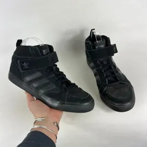adidas Varial II MID Sneaker Mens 8.5 Black Suede athletic Basketball Shoes