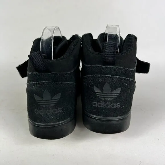adidas Varial II MID Sneaker Mens 8.5 Black Suede athletic Basketball Shoes