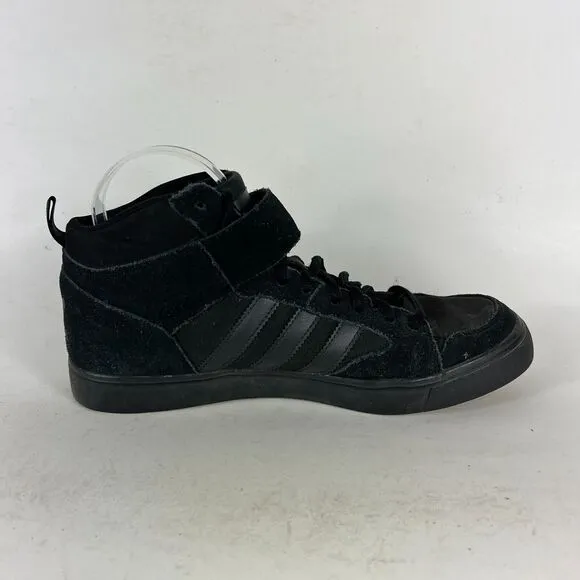 adidas Varial II MID Sneaker Mens 8.5 Black Suede athletic Basketball Shoes