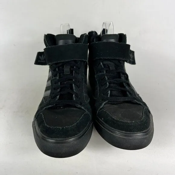 adidas Varial II MID Sneaker Mens 8.5 Black Suede athletic Basketball Shoes