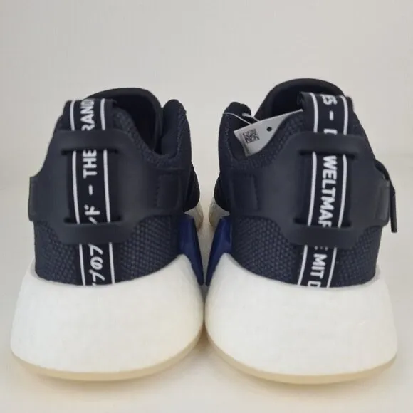 Adidas Women's NMD R2 Sports Sneakers Athletic Shoes Black Blue SZ 10.5