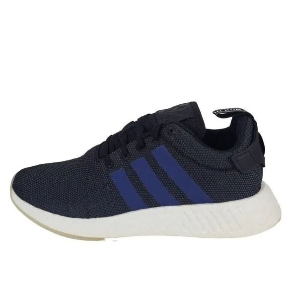 Adidas Women's NMD R2 Sports Sneakers Athletic Shoes Black Blue SZ 10.5