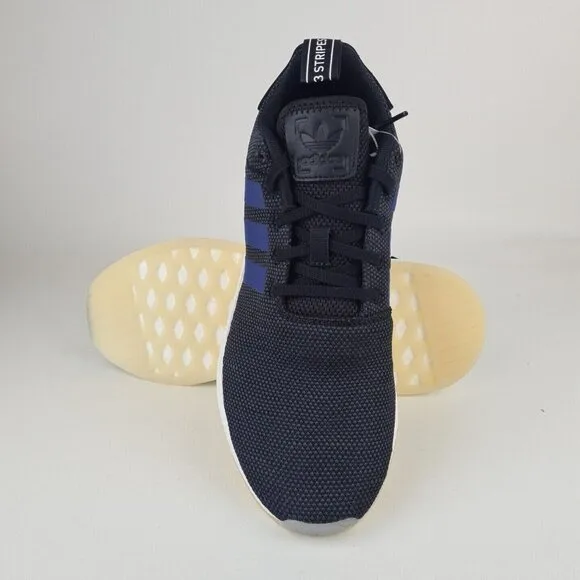 Adidas Women's NMD R2 Sports Sneakers Athletic Shoes Black Blue SZ 10.5