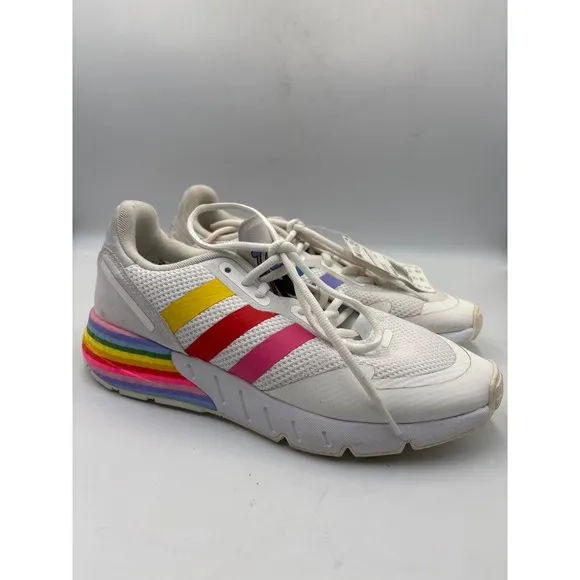 Adidas ZX 1K Boost Pride Colors Sneakers, New. Sz 8