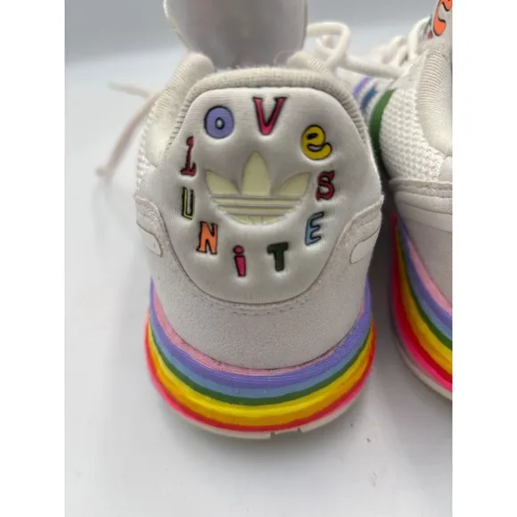 Adidas ZX 1K Boost Pride Colors Sneakers, New. Sz 8