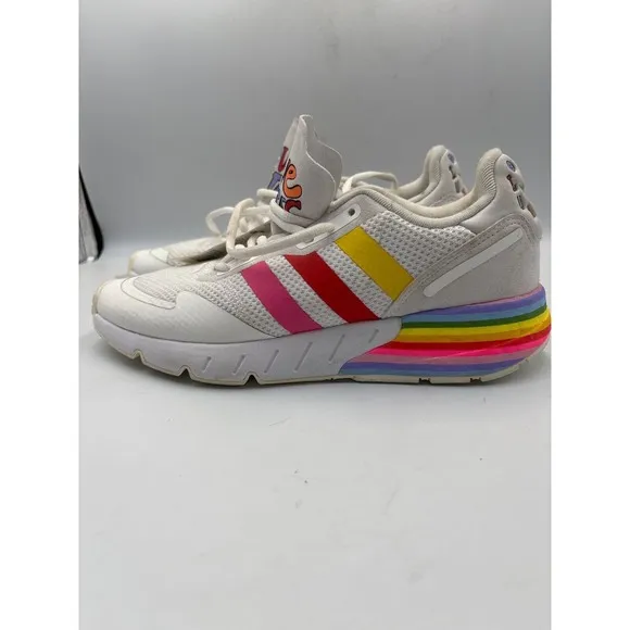 Adidas ZX 1K Boost Pride Colors Sneakers, New. Sz 8