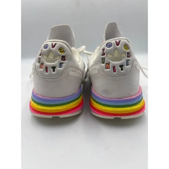 Adidas ZX 1K Boost Pride Colors Sneakers, New. Sz 8