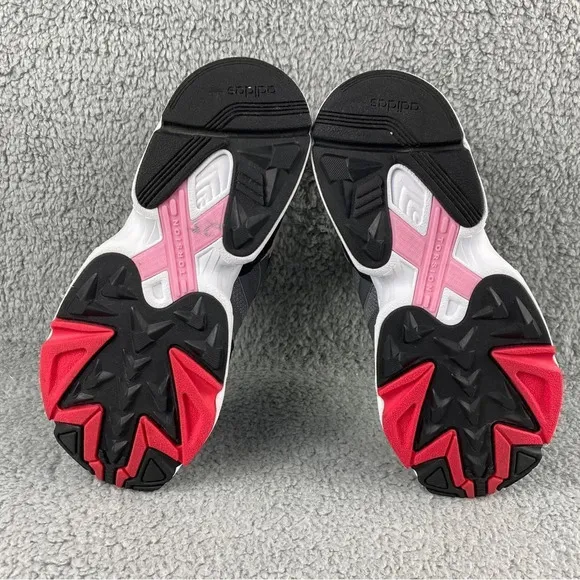 Adidas original yung-96 J Pink Shoes Youth‎ 7 Women 8.5 Suede Mesh Lace Up Grey