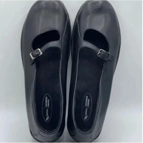 Aetrex Women's Black Sarah Mary Jane Comfort Shoes Size 9.5