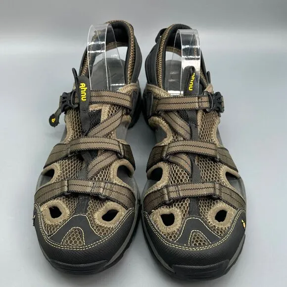 Ahnu Kovar Sports Sandals Mens Size 13 Tan Brown Slip On Outdoor Shoe Strap