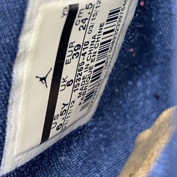 Air Jordan 12 Retro Obsidian Navy Blue White Basketball Sneakers Athletic Shoes