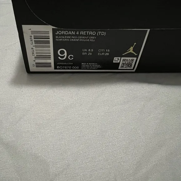 Air Jordan 4 Retro TD ‘Bred Reimagined’