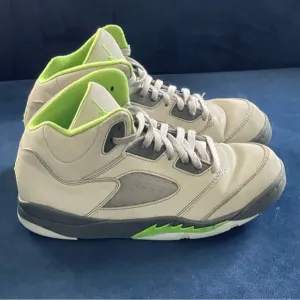 Air Jordan 5 Retro GS Green Bean Shoes Youth Size 2.5 Unisex DQ3734-003