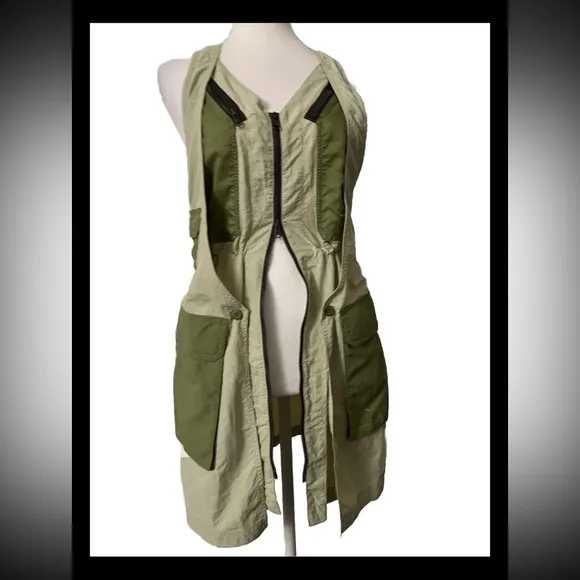 Air Jordan Green Vest Mini Dress XS