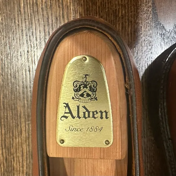 Alden 947 All-Weather Walker Brown Calfskin Pebbled Leather Dress Shoes 10 B/D