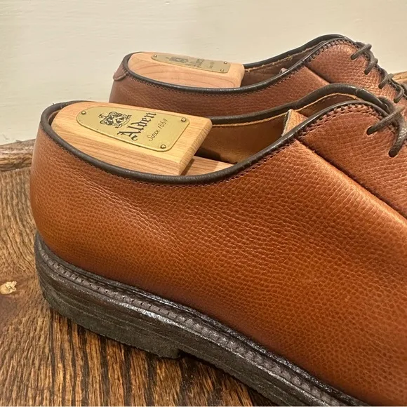 Alden 947 All-Weather Walker Brown Calfskin Pebbled Leather Dress Shoes 10 B/D