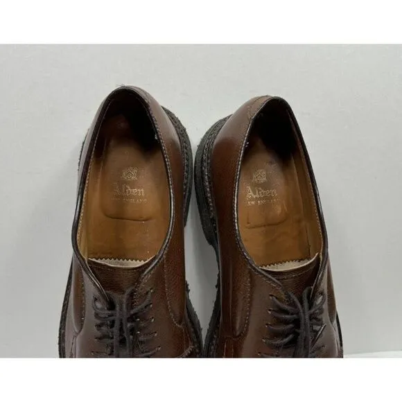 Alden 947 All Weather Derby Shoes Brown Mens Size 8 UK / 8.5 US B D Crepe Sole