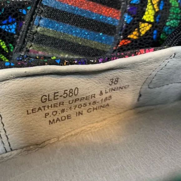 Alegria Glee Stained Glass Signature Leather Comfort Shoe Women's 38/7.5 - 8