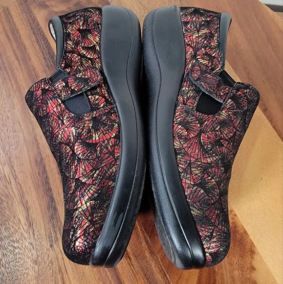 Alegria Kara Elegant Black and Red Women's Shoes Size 38