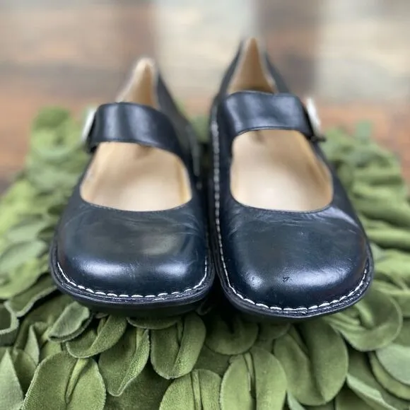 Alegria Mary Jane Shoes Black Size 37