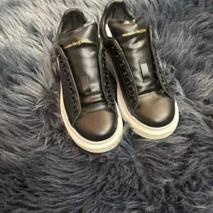 Alexander McQueen Black Leather Sneakers