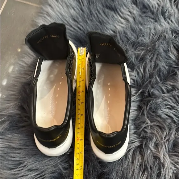 Alexander McQueen Black Leather Sneakers