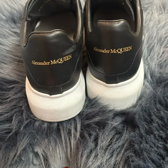 Alexander McQueen Black Leather Sneakers