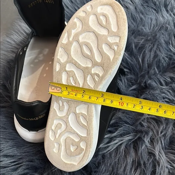 Alexander McQueen Black Leather Sneakers