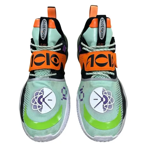 All City 10 V2 Men's Size 12 US Shoes Green Black Orange Boom ABA 059-14