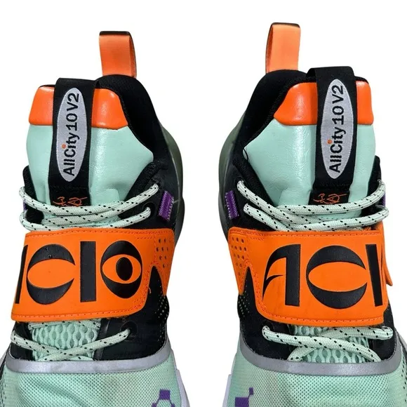 All City 10 V2 Men's Size 12 US Shoes Green Black Orange Boom ABA 059-14