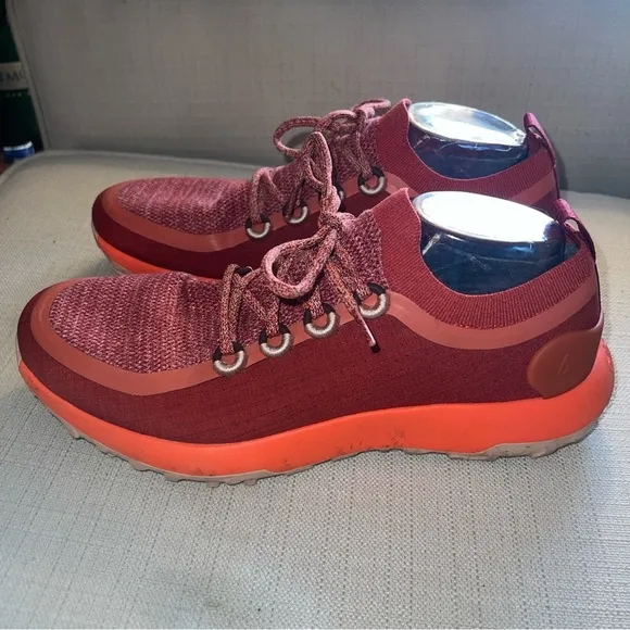 Allbirds Mens Trail  Running Shoes Diablo Red Orange Size 11.5 US Excellent