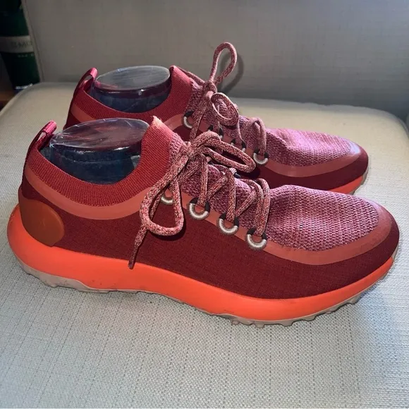 Allbirds Mens Trail  Running Shoes Diablo Red Orange Size 11.5 US Excellent