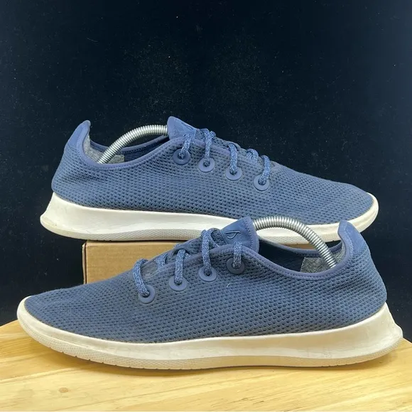 Allbirds Tree Runners TR Navy Blue Comfort Lace-Up Sneaker Shoes Men's US 12