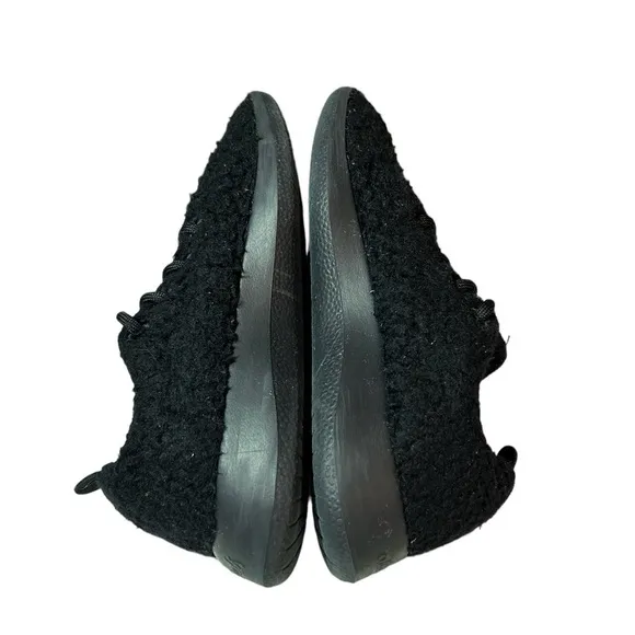 Allbirds Wool Runner Fluffs Sherpa Fur Black Comfort Running Shoes Mens Size 8