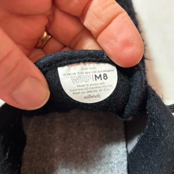 Allbirds Wool Runner Fluffs Sherpa Fur Black Comfort Running Shoes Mens Size 8