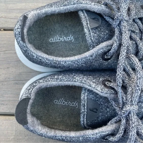 Allbirds Wool Runners Natural Grey Shoes size 10