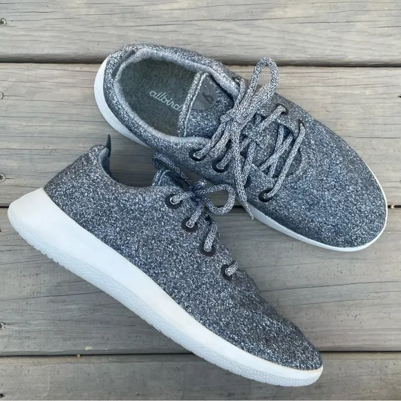 Allbirds Wool Runners Natural Grey Shoes size 10