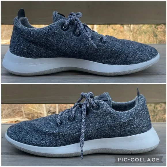 Allbirds Wool Runners Natural Grey Shoes size 10
