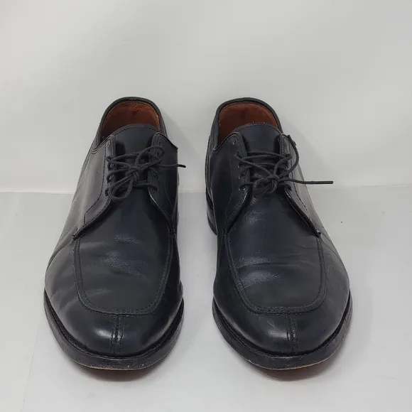 ALLEN EDMONDS La Salle Men's Shoes Leather Black Calf Oxford 4308 Size 13D Used