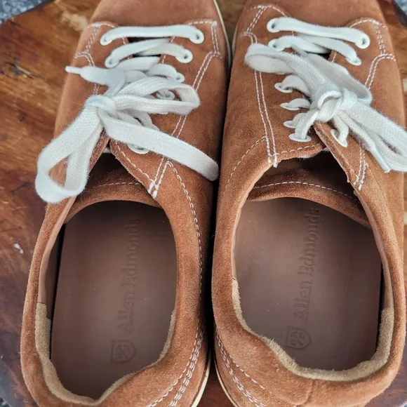 Allen Edmonds Porter Suede Derby Sneakers Lace Up Walking Shoes Men's 9