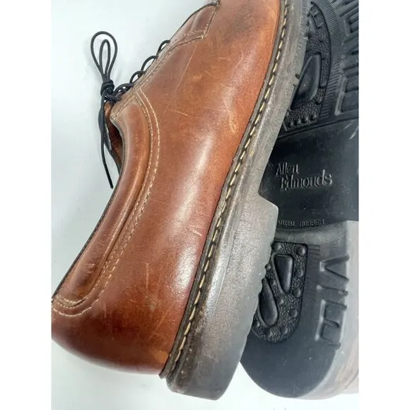 Allen Edmonds Wilbert Comfort Shoes Derby Split Toe Mens Size 13 C Brown Leather