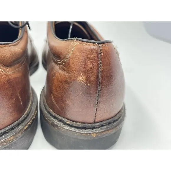 Allen Edmonds Wilbert Comfort Shoes Derby Split Toe Mens Size 13 C Brown Leather