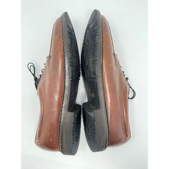 Allen Edmonds Wilbert Comfort Shoes Derby Split Toe Mens Size 13 C Brown Leather