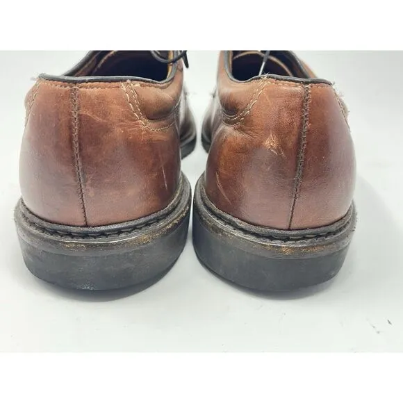 Allen Edmonds Wilbert Comfort Shoes Derby Split Toe Mens Size 13 C Brown Leather
