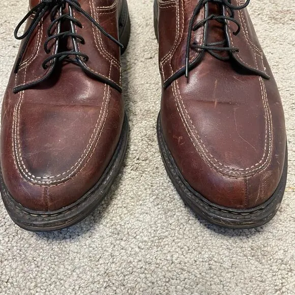 Allen Edmonds Wilbert Shoes Mens Size 91/2 E Wide Comfort Brown Leather Dress