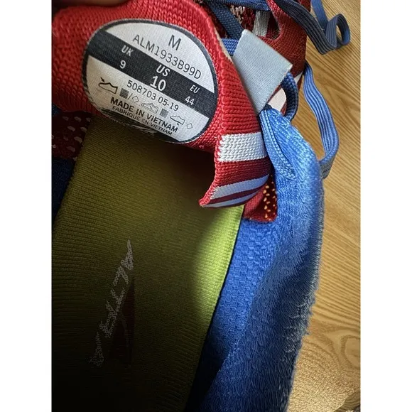 Altra Escalante Racer USA Shoes Men Blue Red Running Mesh Sneakers Sz 10