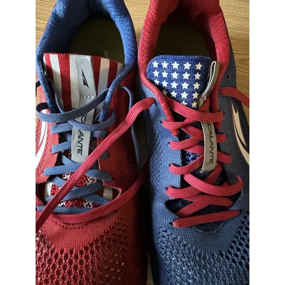Altra Escalante Racer USA Shoes Men Blue Red Running Mesh Sneakers Sz 10
