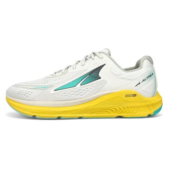 Altra NIB Paradigm 6 Gray Yellow Sneaker size 9 Ego Max Guide Rail Daily Run