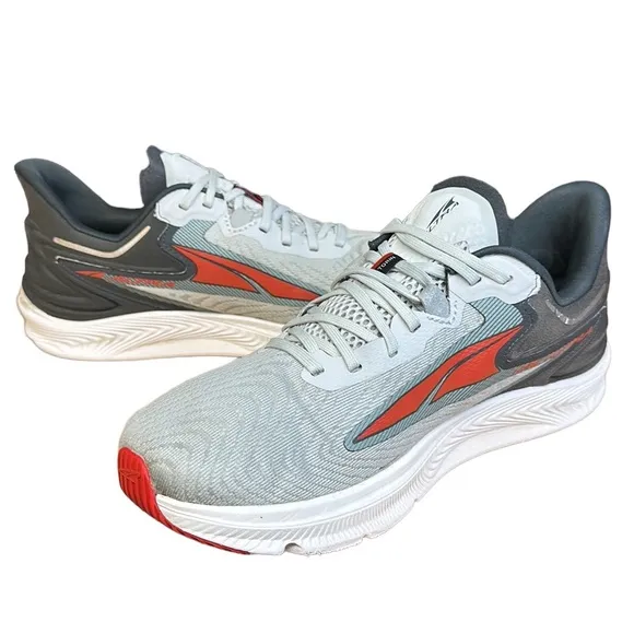 Altra Torin 6 Gray Red Running Walking Comfort Road Gym Sneaker Shoe Size US 9