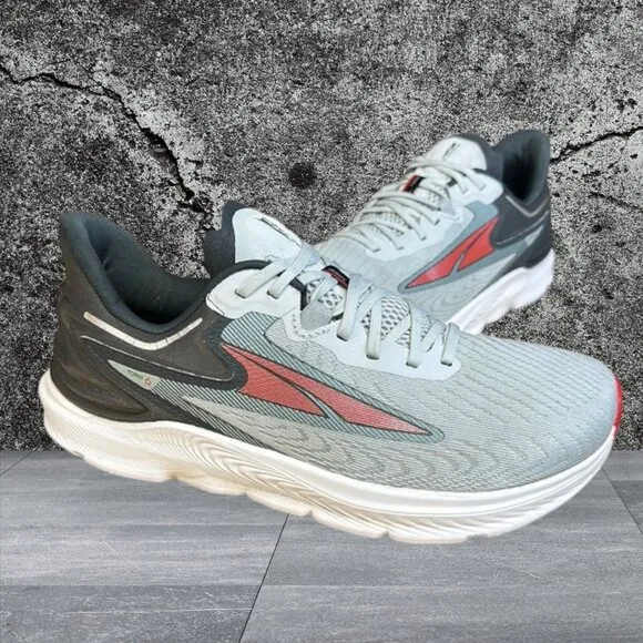 Altra Torin 6 Gray Red Running Walking Comfort Road Gym Sneaker Shoe Size US 9